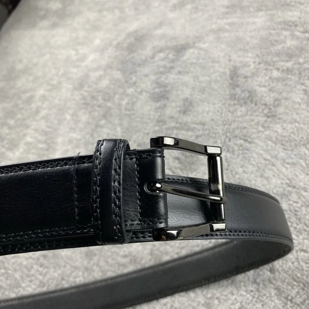 Unbranded Synthetic Leather Belt Mens 44/110 Black